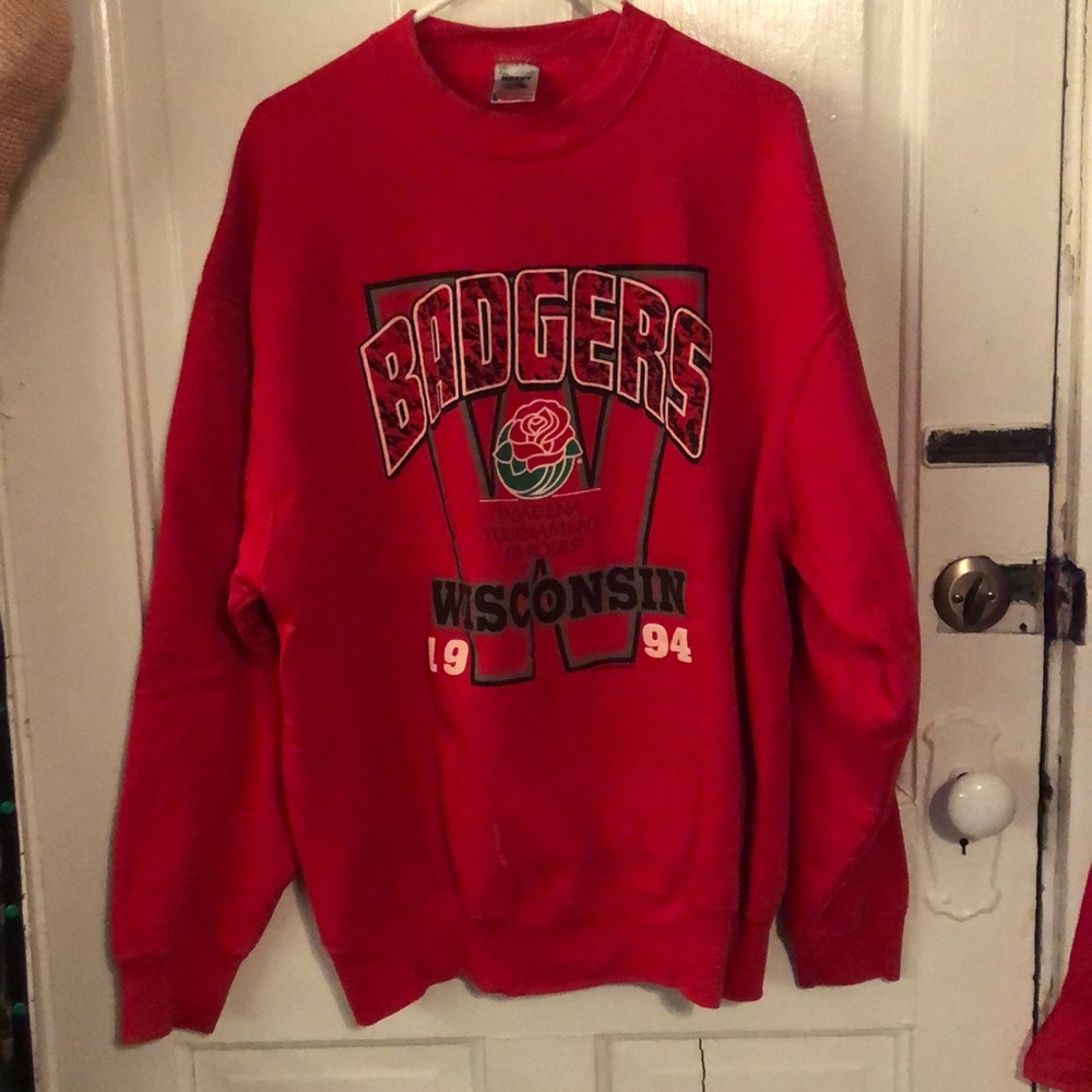 Oversized vintage Badgers crew neck